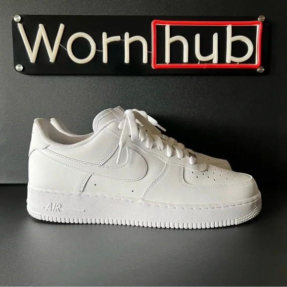 Nike Air Force 1 Low '07 Men's Triple White CW2288-111 Shoes Men’s Size 12 - Picture 4 of 8